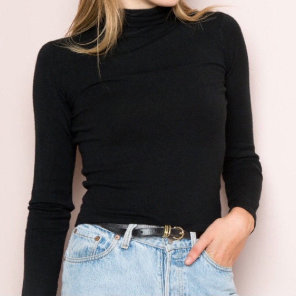 Brandy Melville Black Turtleneck NWOT